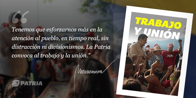 Bono Trabajo y Unión Inicia la entrega del Bono Trabajo y Unión enviado por nuestro Presidente @NicolasMaduro a través de la Plataforma Patria. La entrega tendrá lugar entre los días 26 al 31 de octubre de 2022. #AvanzandoJuntoAlPueblo