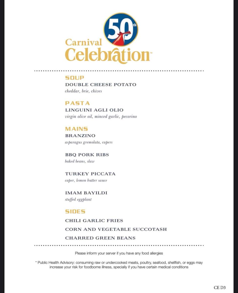 WanderingMitten's tweet photo. The #CarnivalCelebration has a yummy looking dinner menu! Gimme that Imam Bayildi PLEASE ➡️ Stuffed Eggplant🍆 https://t.co/TrwDJo7UQa