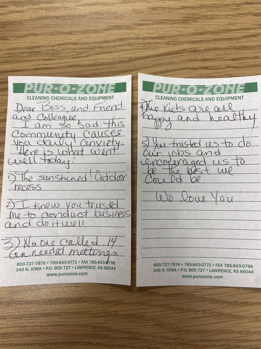 After a rough couple of weeks, this note from a teacher in my building is just what my heart needed! The naysayers are loud, but the people who matter the most—our students and teachers—are rocking it! #LeadLAP