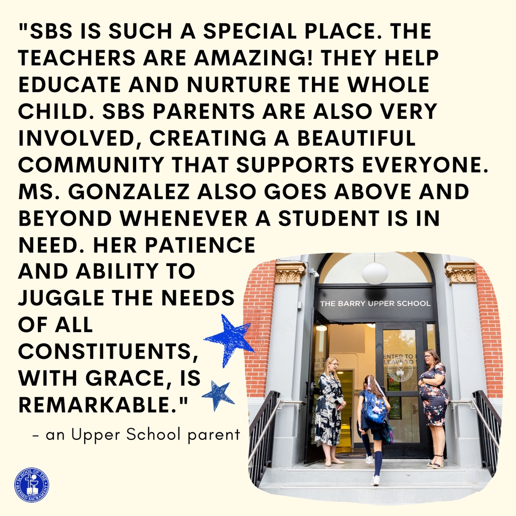 Blessed10023's tweet photo. Upper School Parent Testimonialπ #sbsnyc #sbscommunity #archnyschools #archny_schools #adny #students #teachers #preK #learning #education #school #creativity #love #faith #community #handsonlearning #catholicschool https://t.co/BWwSIWYHMP