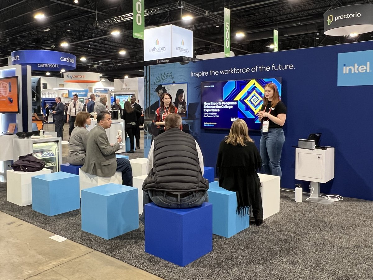 CigdemErtem's tweet photo. Enjoying our time at @educause #Edu22! Come by BOOTH 341 anytime to discuss @Intel's #AI edu program for community colleges, #Esports support & more. Or schedule an appt 👉🏼 https://t.co/ibccVOsT5h
Power up with free coffee & snacks! 😉
#IntelEdu #AIforWorkforce https://t.co/gviWzwkOCr