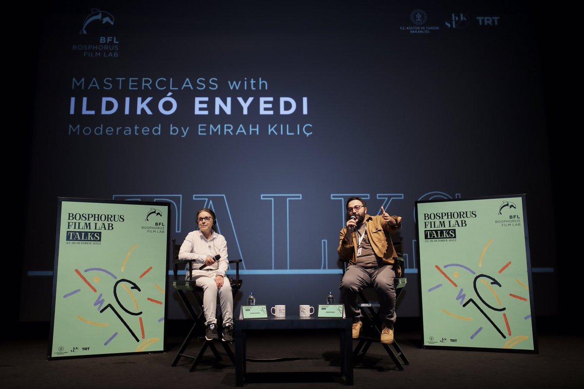 BosphorusLab's tweet photo. 10. Boğaziçi Film Festivali'nin Onur Konuğu Ildikò Enyedi'nin MasterClass'ı, Artistik Direktörümüz Emrah Kılıç moderatörlüğünde gerçekleştirildi.

#BFL2022🐬 #BFF2022🐬 https://t.co/LfZURGX4sk