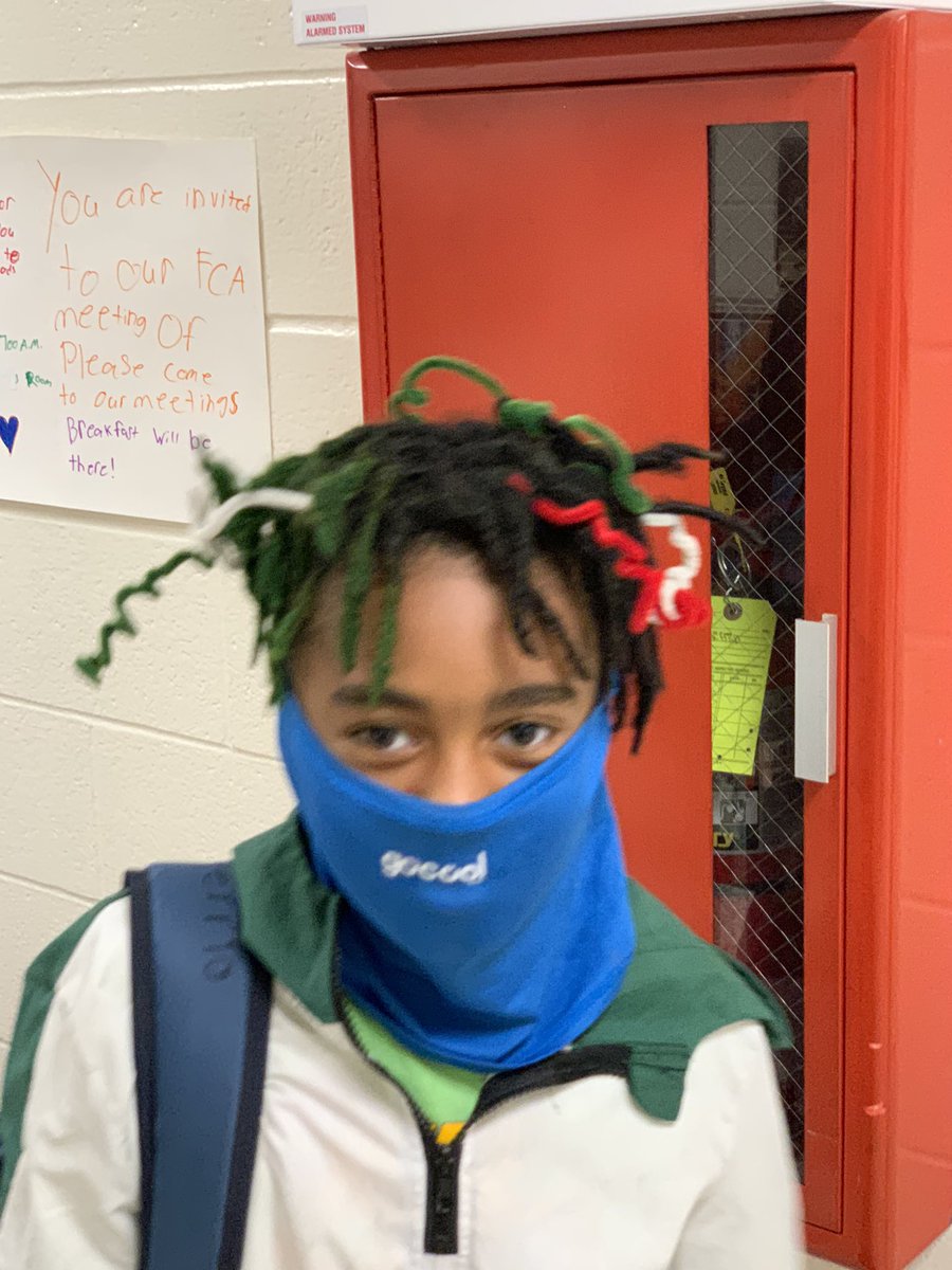 IDESPatriots's tweet photo. Red Robbon Week! “We are CrAzY about being drug free”! #CrazyHairandSocks https://t.co/elj6TEJZWd