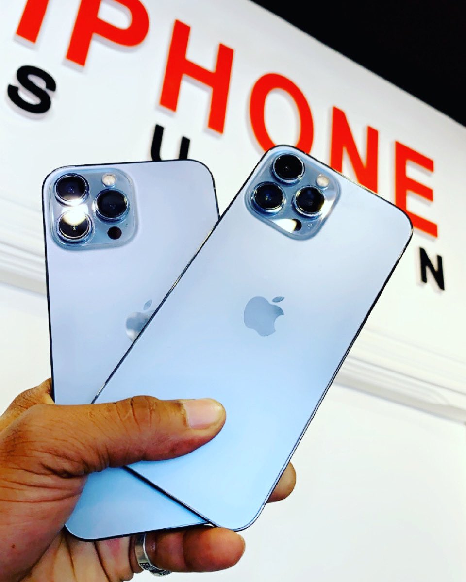 iPhone 13 Pro Max 
1T GB 
Battery 🔋 99%
256 GB 
One SIM
Dual SIM
Battery 🔋 98% 97% 94
With the Box 📦 

Cal | WhatsApp : 0912674182