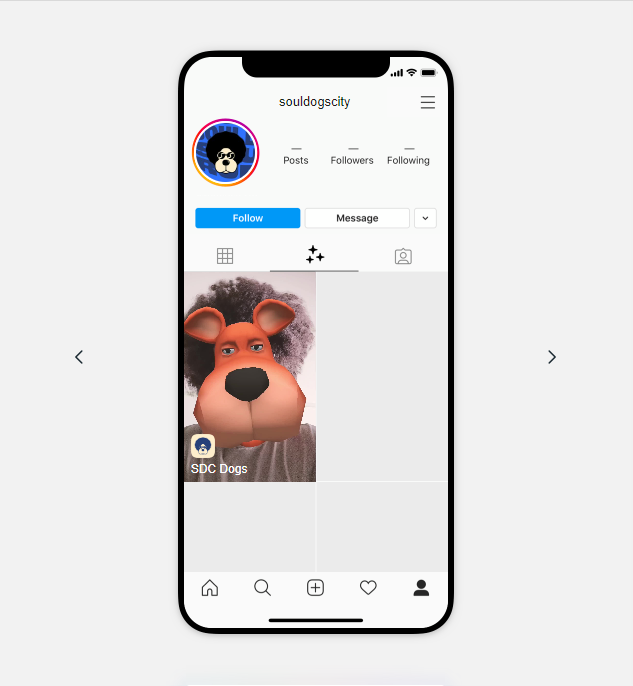 SDCSoulSisters's tweet photo. Get ready cuz it's Quest Time! 
Head on over to the quest room on @SoulDogsCity discord.
Have some fun &amp; win some "treats" while you're at it!
Why not try out our latest AR filter on IG👇
https://t.co/hXY8rYG5wR

👀 @Crypto_Shelly_ &amp; @brunnoalbert had some fun testing it out! https://t.co/F5tXsBb2Fl