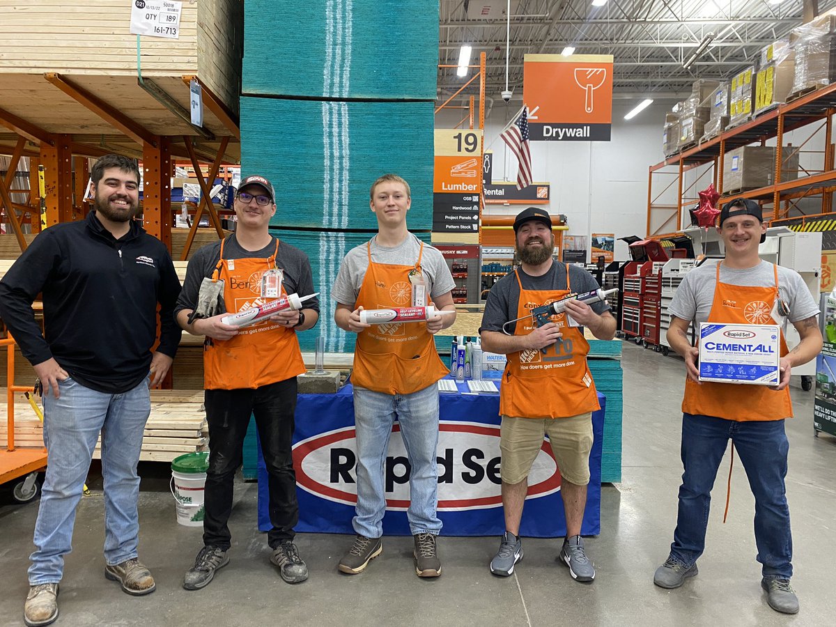 Santiago Alvarez (@rapidsetalvarez) on Twitter photo Some highlights while participating at the Beavercreek <a href="/HomeDepot/">The Home Depot</a> PRO Week. Was able to interact with associates, pro, management, and customer while showcasing our <a href="/CTSRapidSet/">CTS | Rapid Set</a> products sold in stores.
Thanks again to Mel and his team for having us over. Some highlights while participating at the Beavercreek <a href="/HomeDepot/">The Home Depot</a> PRO Week. Was able to interact with associates, pro, management, and customer while showcasing our <a href="/CTSRapidSet/">CTS | Rapid Set</a> products sold in stores.
Thanks again to Mel and his team for having us over.