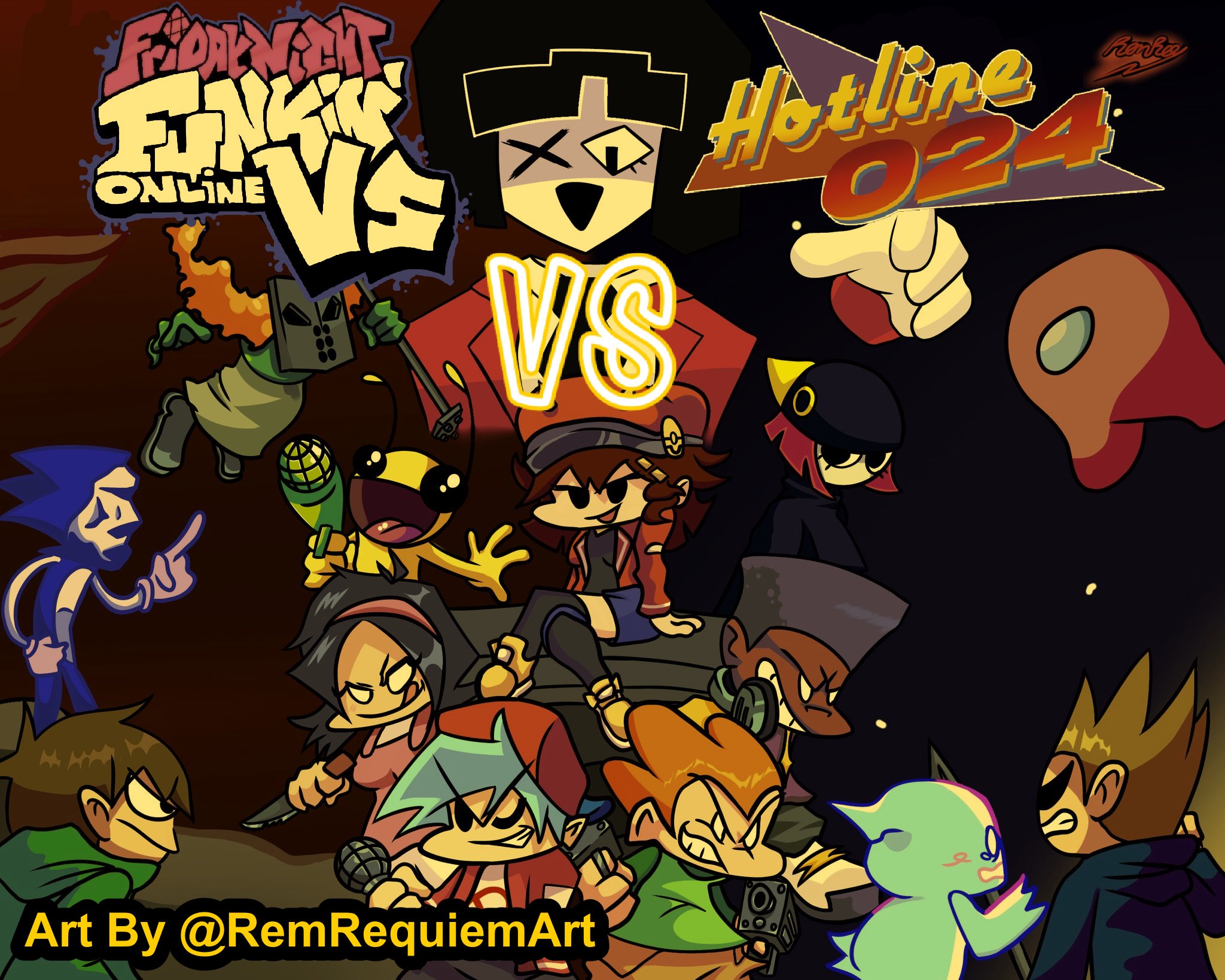 Friday Night Funkin' Awards on X: FRIDAY NIGHT FUNKIN' AWARDS FINALE (Vote  Here:  ) Hotline 024 VS Online vs Art by  @RemRequiemArt Are you #TeamHotline or #TeamOnline? Only one way to