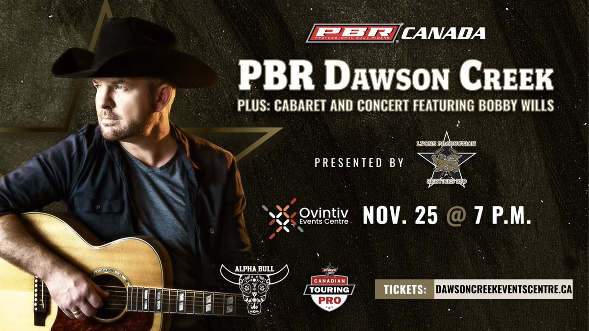 Ovintiv Events Centre (@eventscentredc) on Twitter photo SPECIAL PBR ANNOUNCEMENT! 📢
Post-adrenaline-filled PBR get down on the arena floor and dance the night away with newly added musical guest <a href="/BobbyWillsMusic/">bobby Wills Music</a>!
Buy tickets online in the link below.
*No additional ticket required for concert.
dcec.evenue.net/cgi-bin/ncomme… SPECIAL PBR ANNOUNCEMENT! 📢
Post-adrenaline-filled PBR get down on the arena floor and dance the night away with newly added musical guest <a href="/BobbyWillsMusic/">bobby Wills Music</a>!
Buy tickets online in the link below.
*No additional ticket required for concert.
dcec.evenue.net/cgi-bin/ncomme…