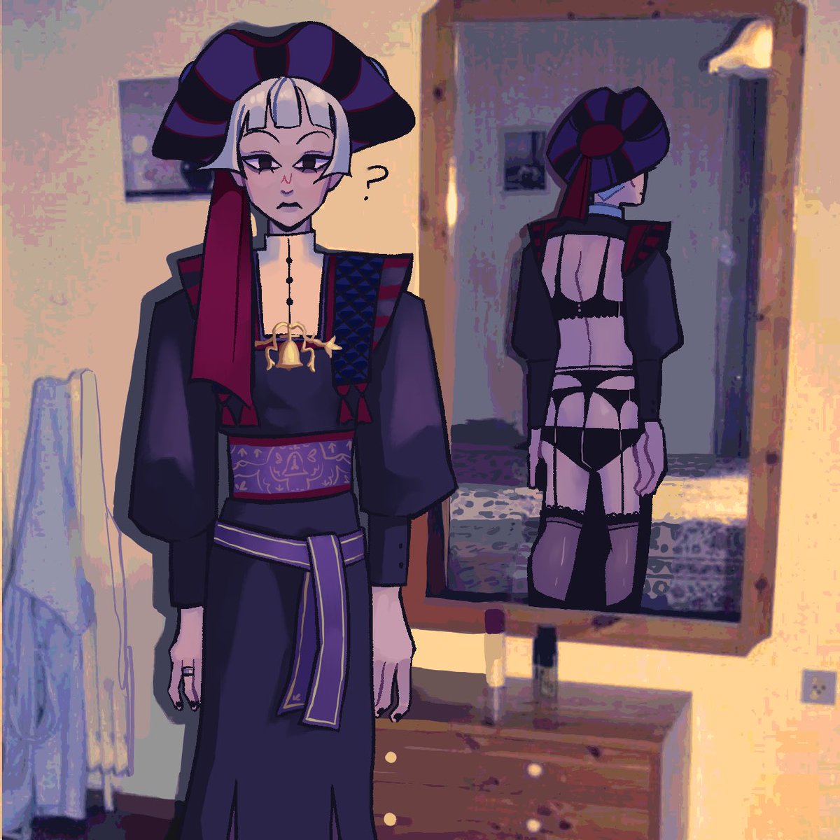DionysusIdiot's tweet photo. It had to be done. 
#twst #アズールアーシェングロット #twistedwonderland 
#ロロフランム https://t.co/kCGqihXXPj