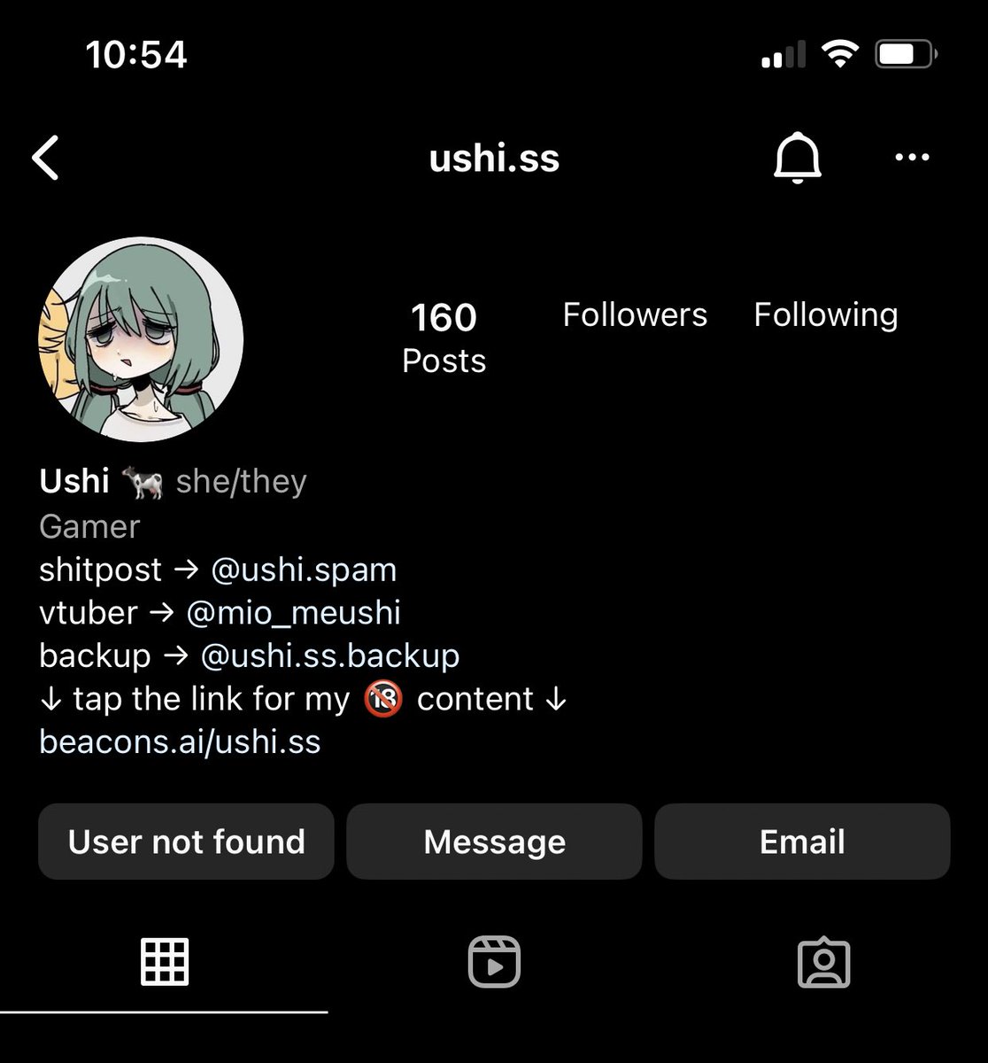 Ushi🐄 on Twitter: "if u follow my insta I just got suspended 😭 I think it was for the mei