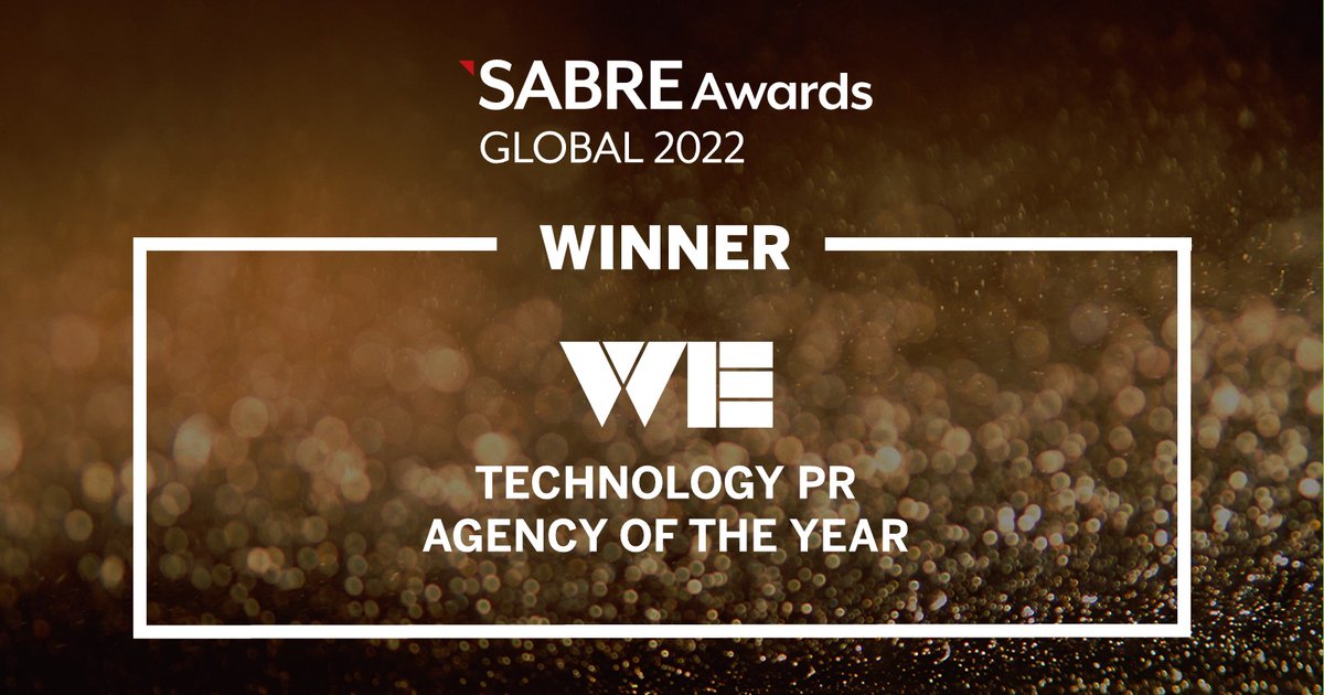 We. Communications (@wecomms) on Twitter photo Big thanks to <a href="/Provoke_News/">PRovoke Media</a> for naming WE as Technology PR Agency of the Year at the #PRovokeGlobal SABRE Awards! Great clients + great employees = success. #WECelebrate Big thanks to <a href="/Provoke_News/">PRovoke Media</a> for naming WE as Technology PR Agency of the Year at the #PRovokeGlobal SABRE Awards! Great clients + great employees = success. #WECelebrate