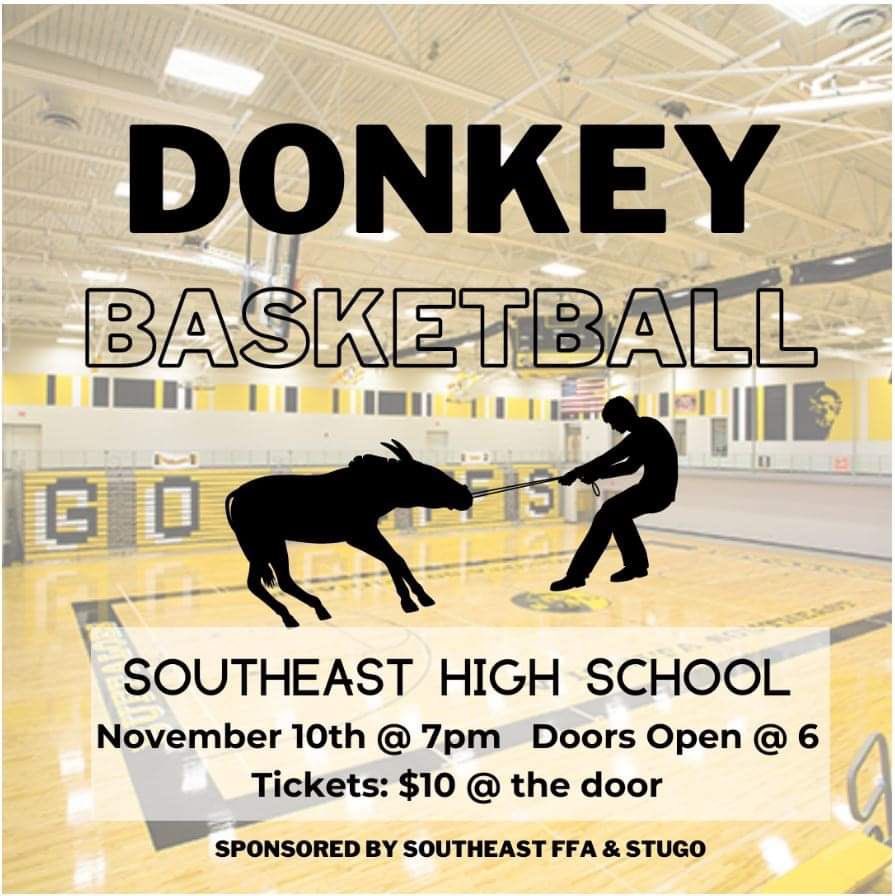 sehsstugo's tweet photo. Calling all Buffaloes ‼️ StuGo and FFA is hosting a DONKEY BASKETBALL tournament in just a few weeks! On November 10th! Game starts at 7PM and doors open at 6! #GoBuffs #BuffNation https://t.co/fSVLBu6uBY