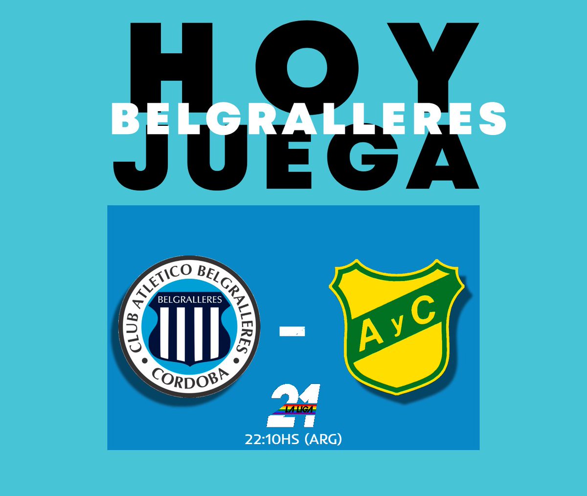 Hoy Juega Belgralleres! 😎

Sera un amistoso de pretemporada contra el campeón de la 211 y Supercopa. 22:10hs el horario estimado del juego.

#VamosBelgralleres