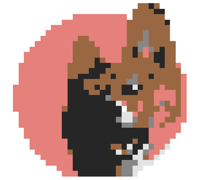 NoPixels_'s tweet photo. say hello to the interchain's goodest boi 🐾 🐾 https://t.co/0HXQCr1fOr
