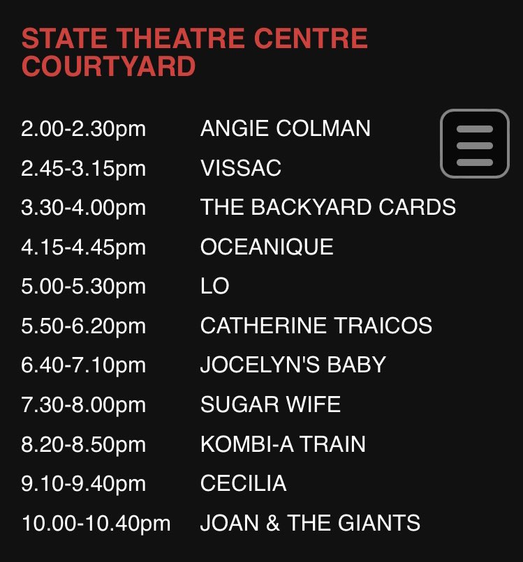 BackyardCards's tweet photo. Ok but we just checked who we’re sharing a stage with for #WAMFest2022 and what the actual heck are we doing on this lineup?????? @AngieCoolman @VissacOfficial @oceanique_music @thisislomusic @cat_traicos @CecBrandolini @GiantsJoan #WAMusicMonth https://t.co/2UwMwEeNKp