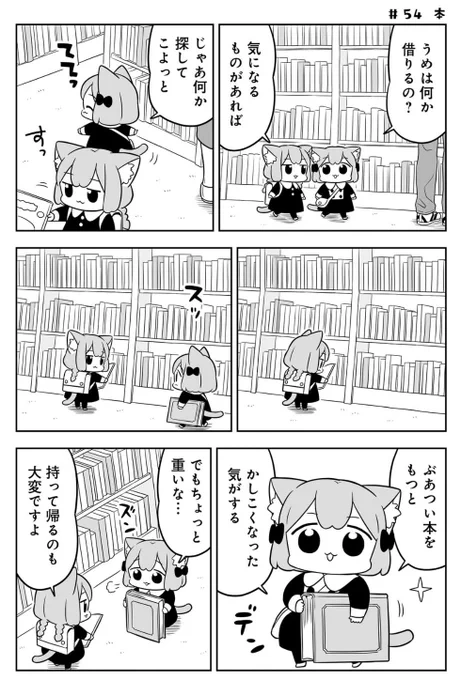#読書の日📚
図書館へ行こう!😺

https://t.co/rSZe17vlEg
#うめともものふつうの暮らし 