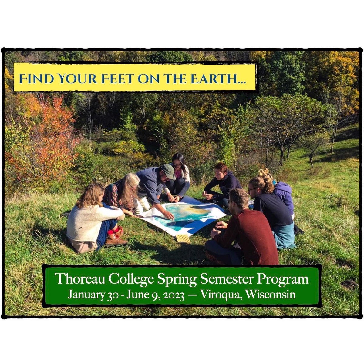 MicrocollegePod's tweet image. There are a couple of places left in the Thoreau College Spring Semester Program, rooted in rural southwestern Wisconsin. Ideas. Labor. Community. Art. Nature.  Higher Education for the Whole Human Being thoreaucollege.org/spring-2023-cu…