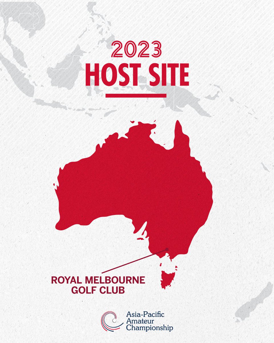 We're headed back to Australia! 🇦🇺

The 2023 Asia-Pacific Amateur Championship will return to Royal Melbourne Golf Club. The championship was last held at Royal Melbourne in 2014 and won by hometown Australian, Antonio Murdaca.