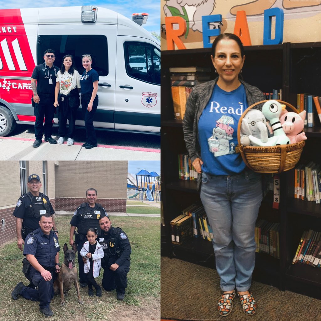 scholarpride's tweet photo. Thank you Career Day presenters! #McAllenPD #Firefighter #USCustoms #USMarshall #Coach #Librarian #ParkRanger #CityOfMcAllenWater #CourtReporter #Paramedic #MISDPolice #Banker https://t.co/5F5MKv3lTB