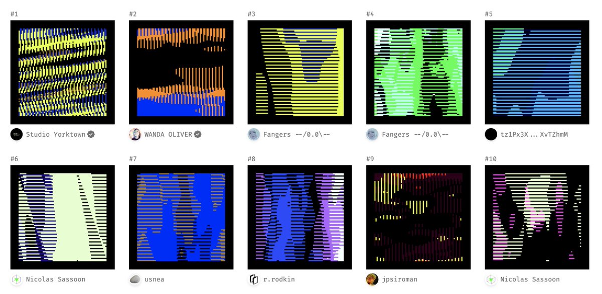 immigrants_c's tweet photo. Fields Set - 1
#genartclub #NFTCommunity #generativeart 

This token is part of a large project that includes a series of works. It is still available on @fx_hash_ 
Give the token time, there is an endless generative animation inside.
https://t.co/ZJwxCoj9We https://t.co/UTWeptwmOp