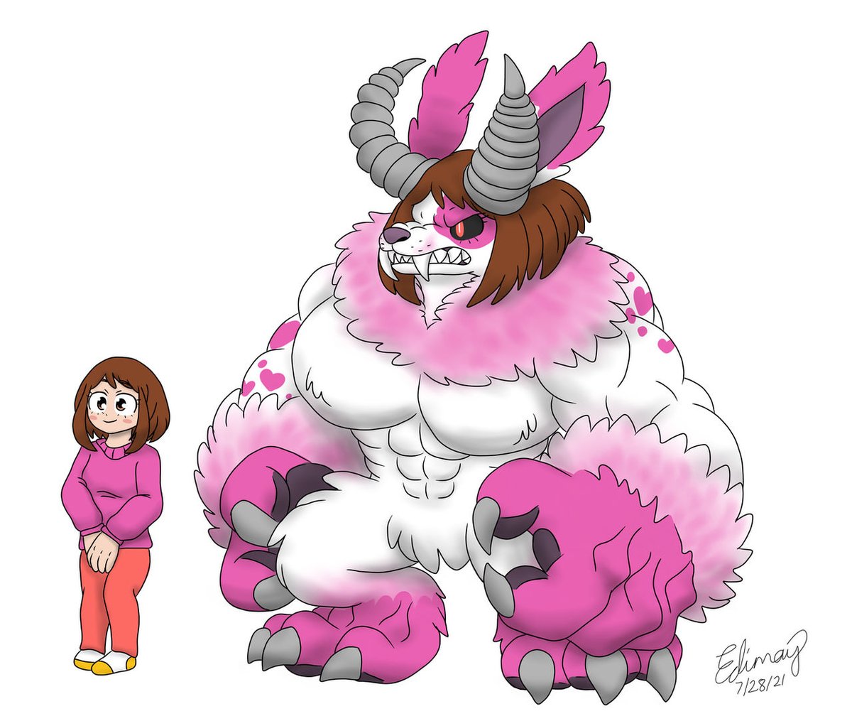 Edimay8's tweet photo. #Heroacademia #Monstertf

This is a RQ (request) art from DA (deviantart).
You guys think this looks scary, but I think this looks scary and cool. 

Ochako by ©My Hero Academia https://t.co/zgTwVxJeRf