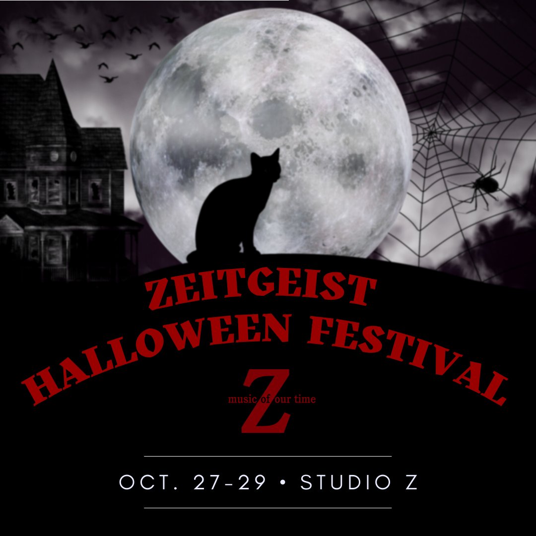Zeitgeist (@zeitgeiststpaul) on Twitter photo Zeitgeist's 2022 Halloween Festival begins TODAY... Here's the line-up!
10am Zeitgeist premieres new commissions by Stephanie Henry, Isaac Mayhew, and deVon Russell Gray
7:00pm Zeitgeist
7:30 Storytelling by Kristie Lazenberry
8:00 <a href="/RenegadEnsemble/">RenegadeEnsemble</a>
zeitgeistnewmusic.org/halloween-fest… Zeitgeist's 2022 Halloween Festival begins TODAY... Here's the line-up!
10am Zeitgeist premieres new commissions by Stephanie Henry, Isaac Mayhew, and deVon Russell Gray
7:00pm Zeitgeist
7:30 Storytelling by Kristie Lazenberry
8:00 <a href="/RenegadEnsemble/">RenegadeEnsemble</a>
zeitgeistnewmusic.org/halloween-fest…