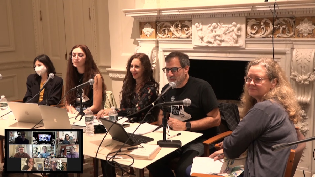 neuropsychblog's tweet image. Live from The Morgan Library, @ModPoPenn 
Conversation about &quot;My Life&quot; 
#Modpolive