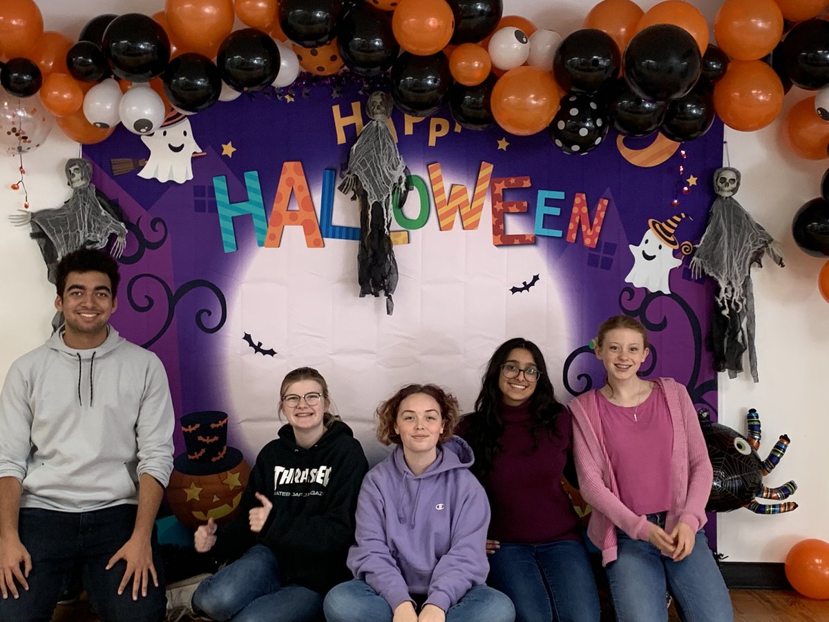 SalComp's tweet photo. We’re ready for Halloweek at Salisbury!! Thanks to our SAIL leadership students for helping transform our school into an even more SPOOKTACULAR place!! Make sure you come down to the cafeteria tomorrow for free cookies and some haunted house making !! #haloweek #salstudentlife https://t.co/qTUwU7wyUp