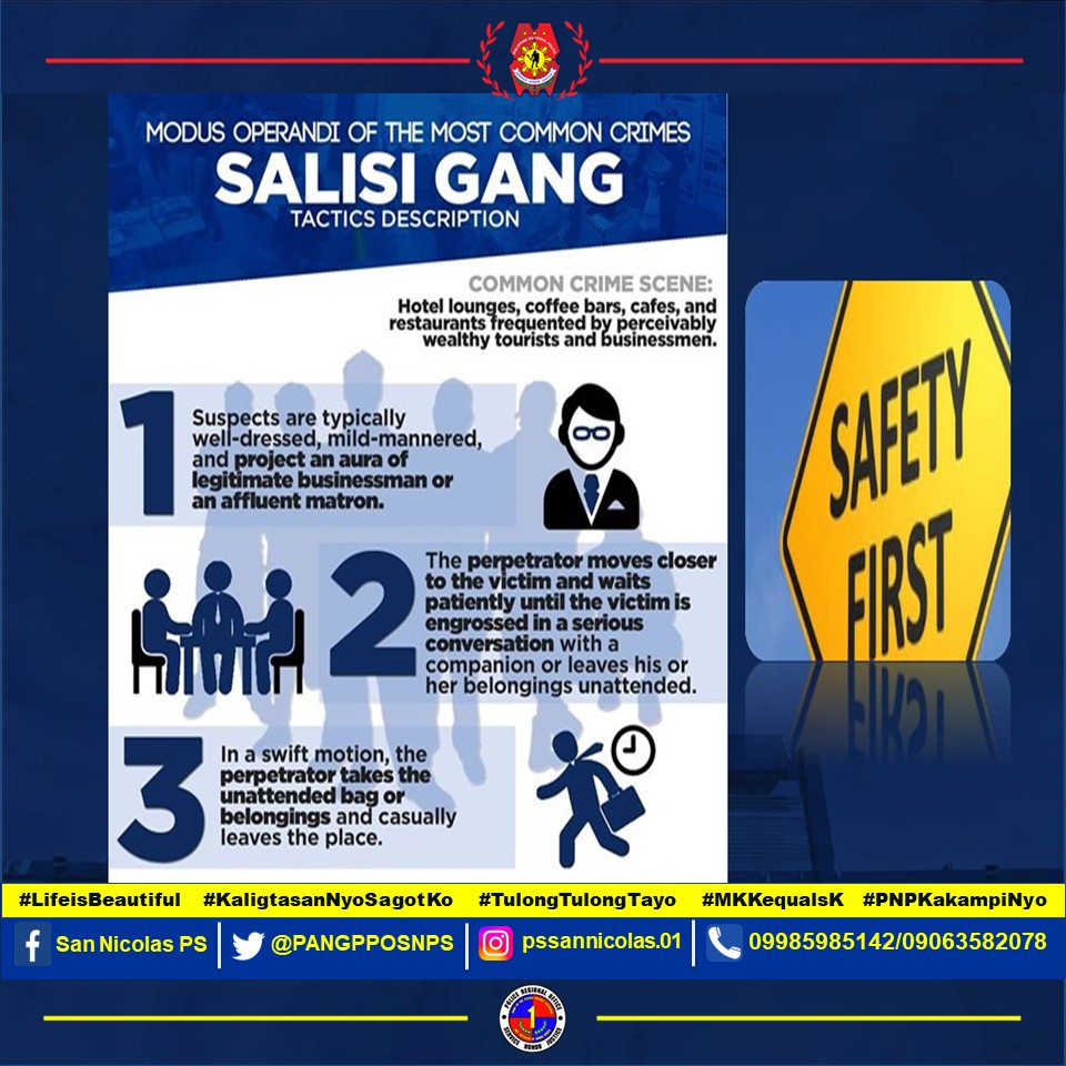 PANGPPOSNPS's tweet photo. ANTI-CRIME TIPS

#LifeIsBeautiful
#KaligtasanNyoSagotKo
#TulongTulongTayo
#MKKequalsK
#PNPKamkampiNyo
#LagingHandangMaglingkod

PRO1 Regional Director
PD Pangasinan PPO

CTTO https://t.co/MiXkvMbLHr