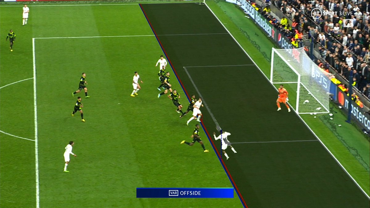 Milesey6's tweet photo. The bottom line is if the goal had been given not ONE Sporting fan would have questioned it. Football is broken #VAR #coys #Spurs #ChampionsLeague #notsporting https://t.co/zochqk9Hzs