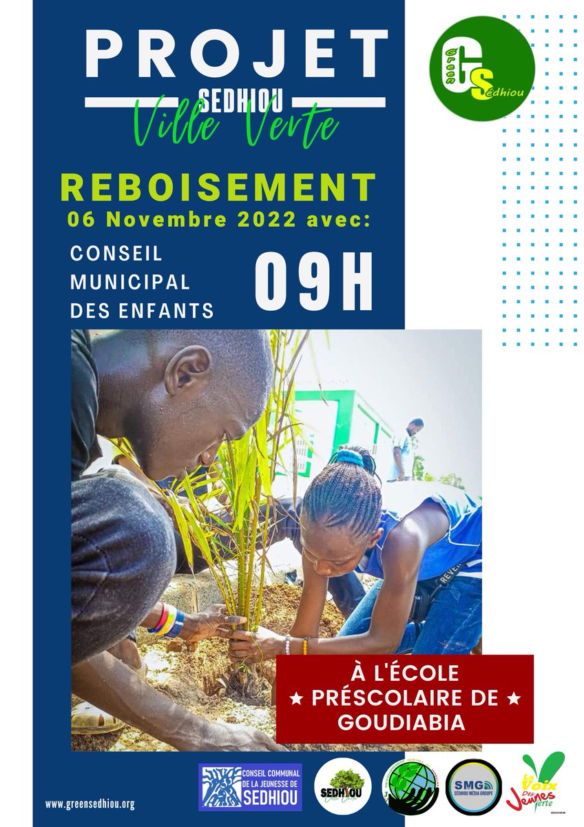 #SedhiouVilleVerte 
<a href="/Jve_Senegal/">JVE SENEGAL 🇸🇳</a> <a href="/GreenTeamSN1/">Green Team SN</a>