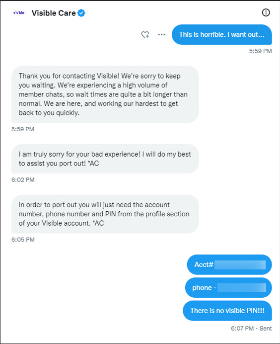 greglrhodes's tweet photo. @visiblecare @Visible @Verizon WORST EXPERIENCE EVER!!!! 9 HOURS WASTED YESTERDAY / 5 AND COUNTING TODAY!! HELP ME TELL THE PEOPLE @KPRC2BillS https://t.co/0hR6oriLmu