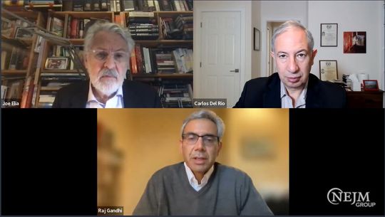 A final chat with the NEJM Group infectious disease experts for #IDWeek2022, Dr. Carlos del Rio and Dr. Rajesh Gandhi. jwat.ch/3VVmDXs @CarlosdelRio7 @RMKGandhi