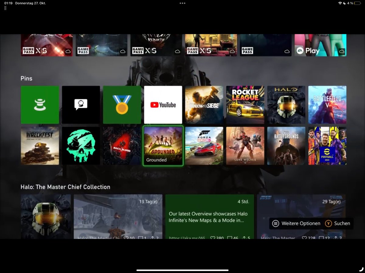 Klobrille on Twitter "Some progress on the new Xbox Home (Alpha Skip