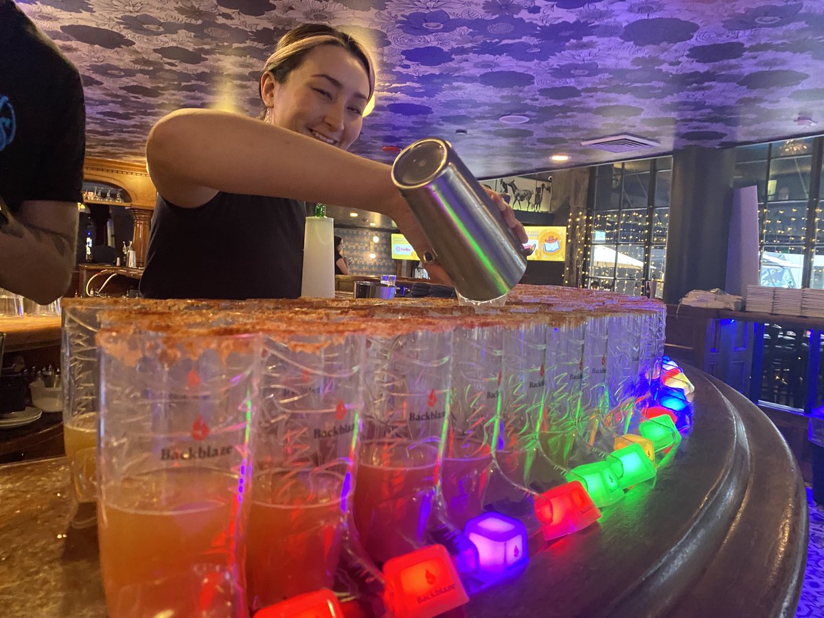 Catalyst2GrowME's tweet photo. Preparing the ⁦@backblaze⁩ #BlazingSaddle for our #EDUCAUSE22 networking reception with ⁦@Carahsoft⁩ and friends! https://t.co/mGyhNMqLWo