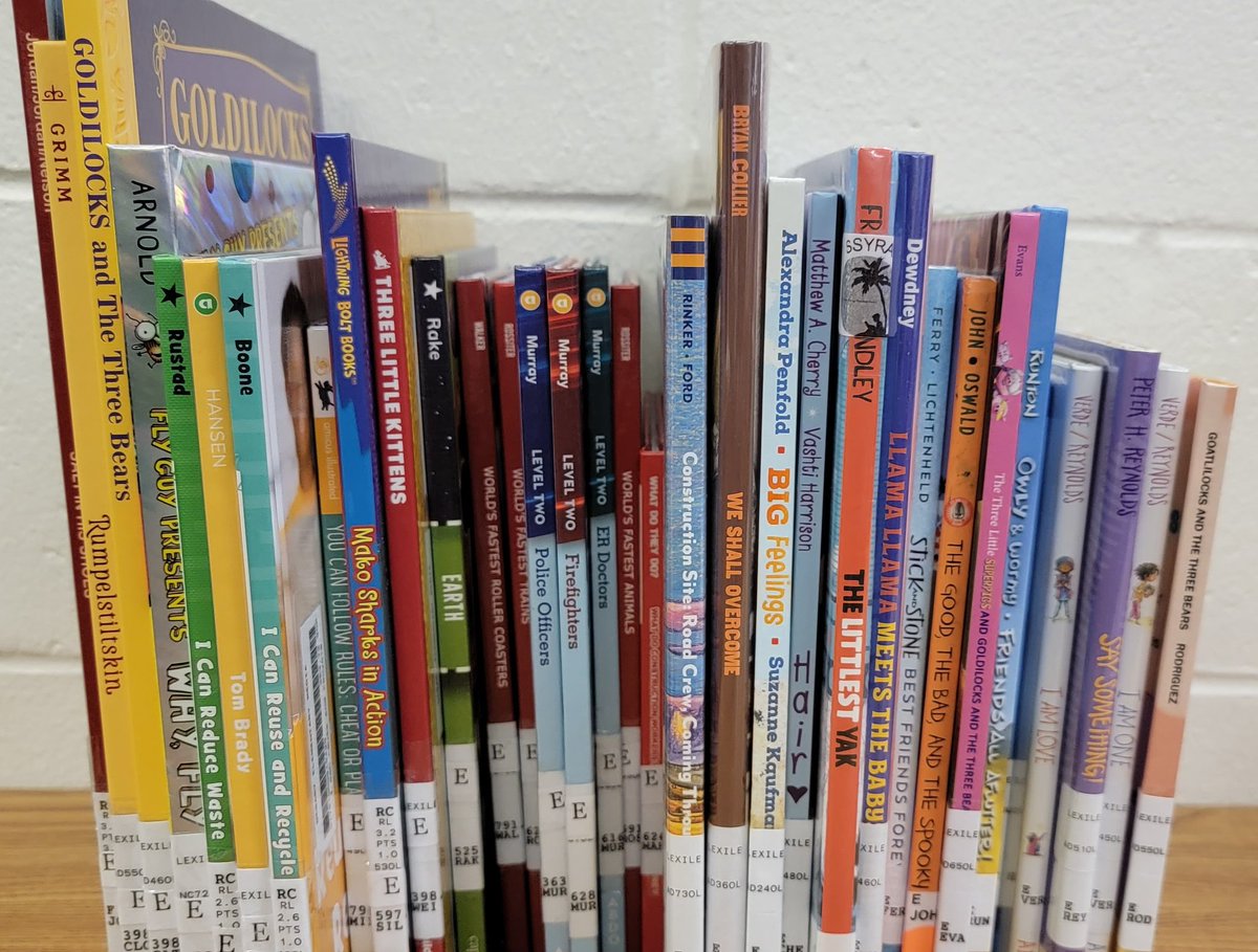 Have fun reading! New books are ready to check out.