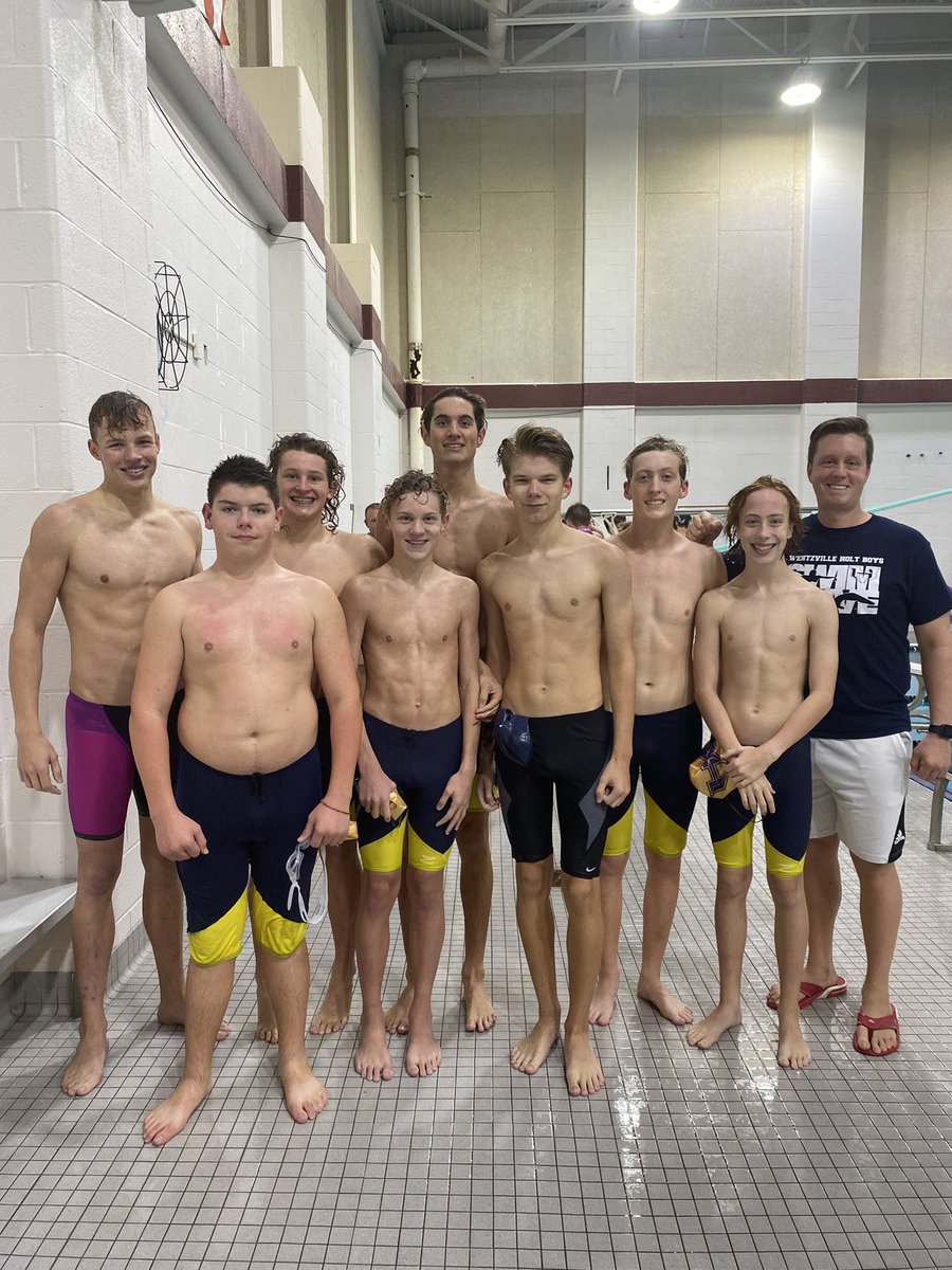 Coach_Boling's tweet photo. Congratulations to our Senior Colin Wolfmeyer on a great swim career at Holt! Can’t wait to see you rock it at state!!! https://t.co/Uwo6UzzMs3