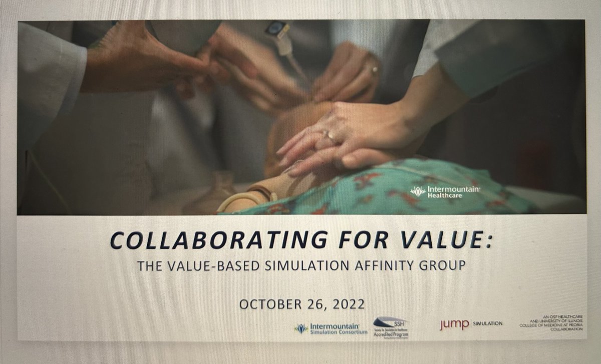ValueBasedSim's tweet image. Value-based Sim SSH Affinity Group leaders were able to present to the SSH Directors Section today! Lots of fun to share value principles with them. Thanks for having us! #ValueBasedSim