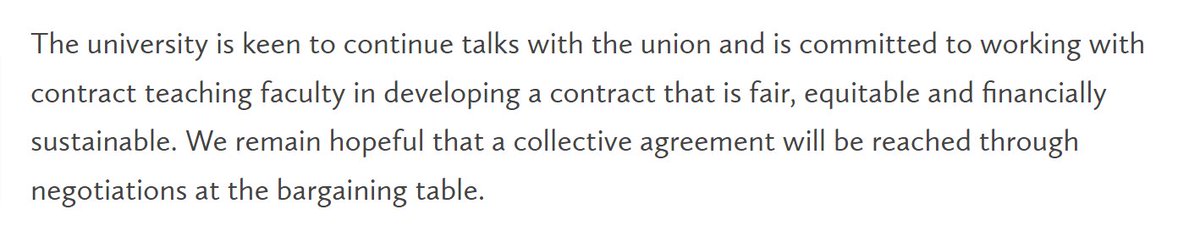 PrecariousWLU's tweet photo. Fixed it: @laurier is keen to continue talks with the union & is committed to working with CTF in developing a contract that is UNfair, UNequitable, and financially favourable to senior administration
#precariousfaculty
#WeDeserveBetter
#Fairness4CF
#OnPSE #CdnPSE https://t.co/DwDhvHHrmv