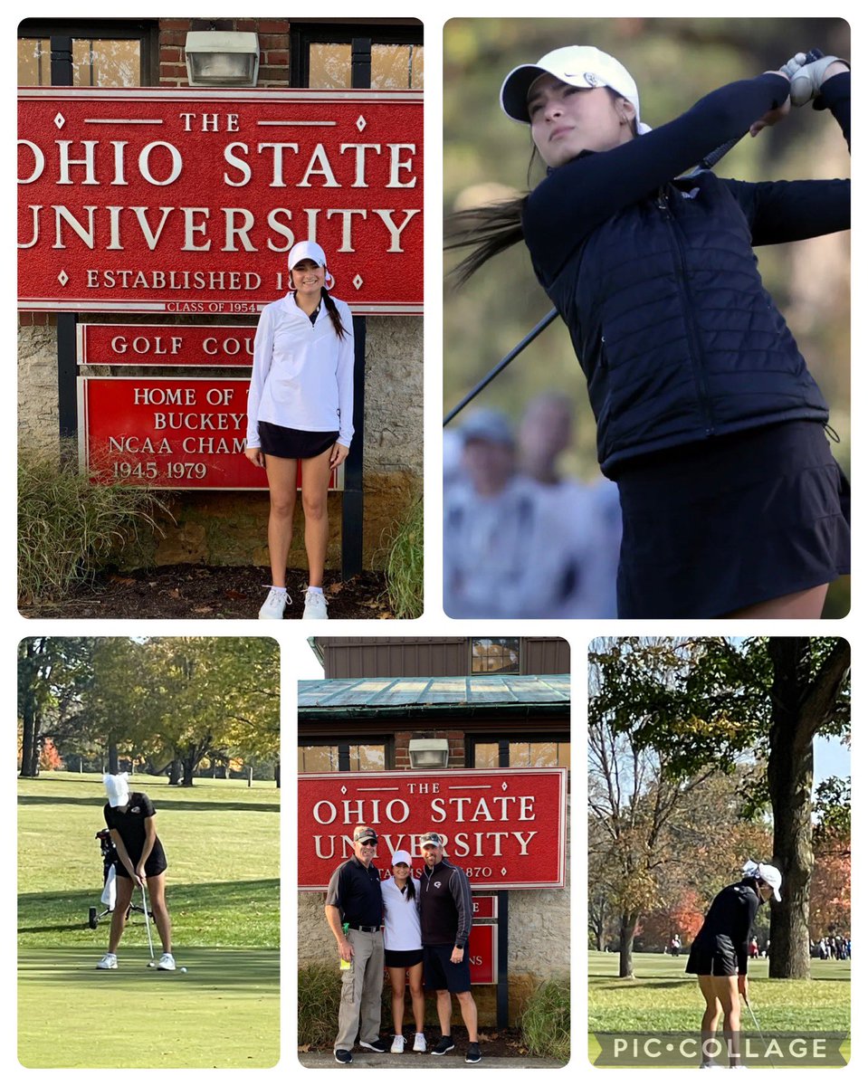AvaPulley13's tweet photo. An incredible way to end my high school career last week at the @OHSAASports State Tourney! Thank you to all that were apart of it and supported me along the way.  Memories that I will cherish forever. A Bulldog for life but excited for what’s next!  @Green_Bulldogs @TNUwGolf https://t.co/NMd4yclKnp