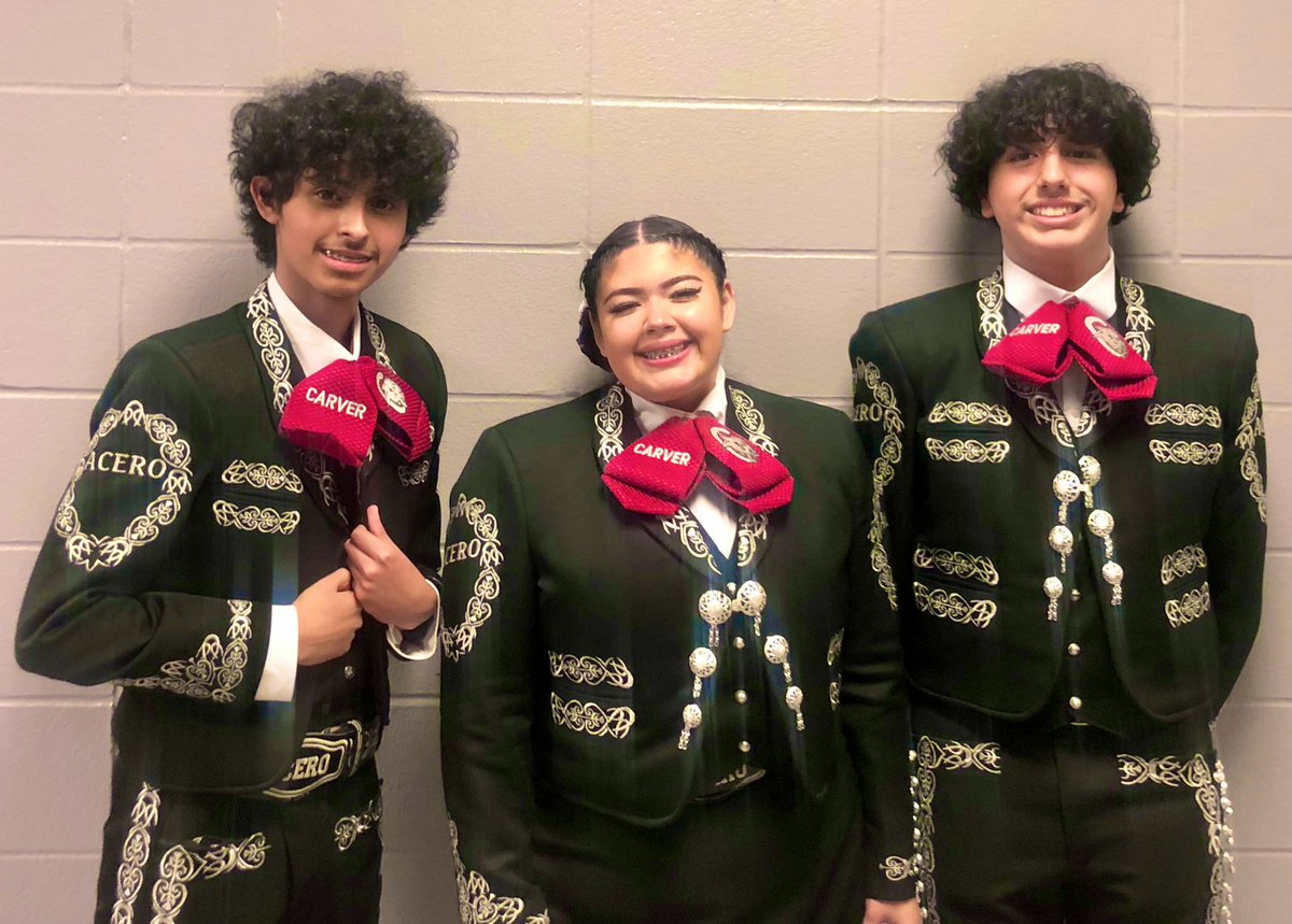 Carver_Mariachi's tweet photo. Carver Mariachi students made Mariachi Region 33 and qualified for for state recordings. First ever in Carver HS History! Congratulations for all there hard work! @drgoffney @drtrob3boys @aldinefinearts @AldineChoice @AldineISD @CarverHS_AISD @region33 @tdavis_aldine #AldineConne https://t.co/Rc6dBTIXx7