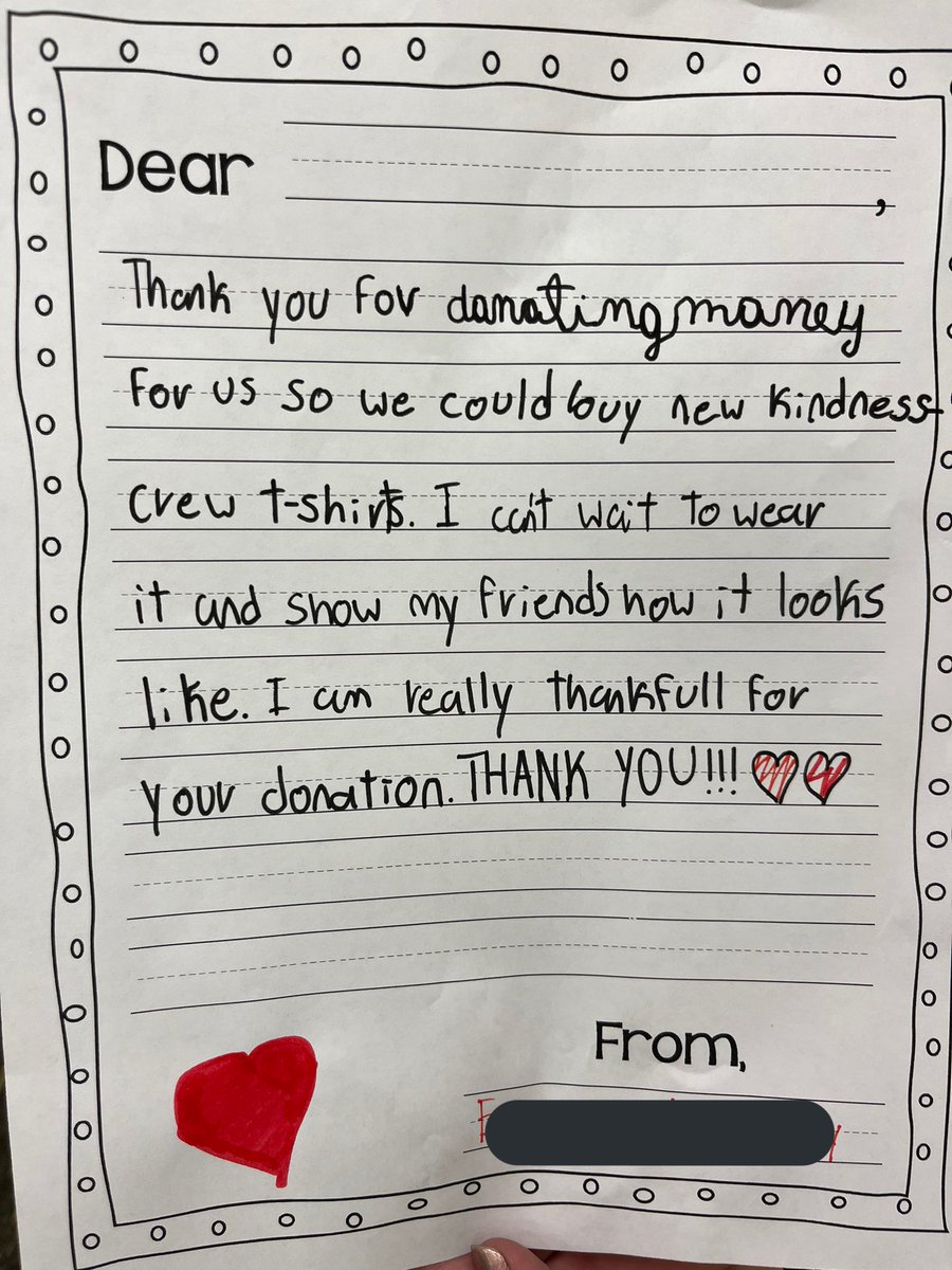 kindnesscrewste's tweet photo. A very successful and fun meeting today! We are so thankful to everyone who donated to get us shirts! ❤️ #kindnesscrew #becoolbekind #FISDmadetoshine https://t.co/3oZov95bjh