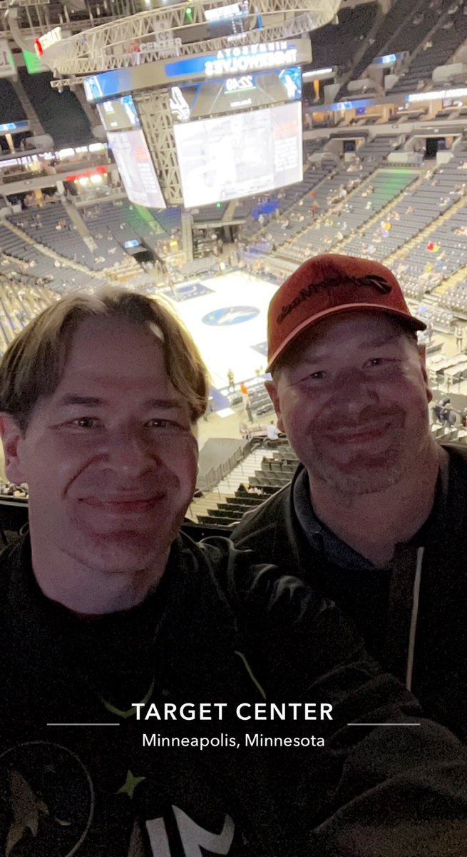minnick21's tweet photo. Go Wolves!  My first game at Target Center this season.   Wolves gonna win a lot of games this year!
#PackPix https://t.co/ohyBXbJtB7