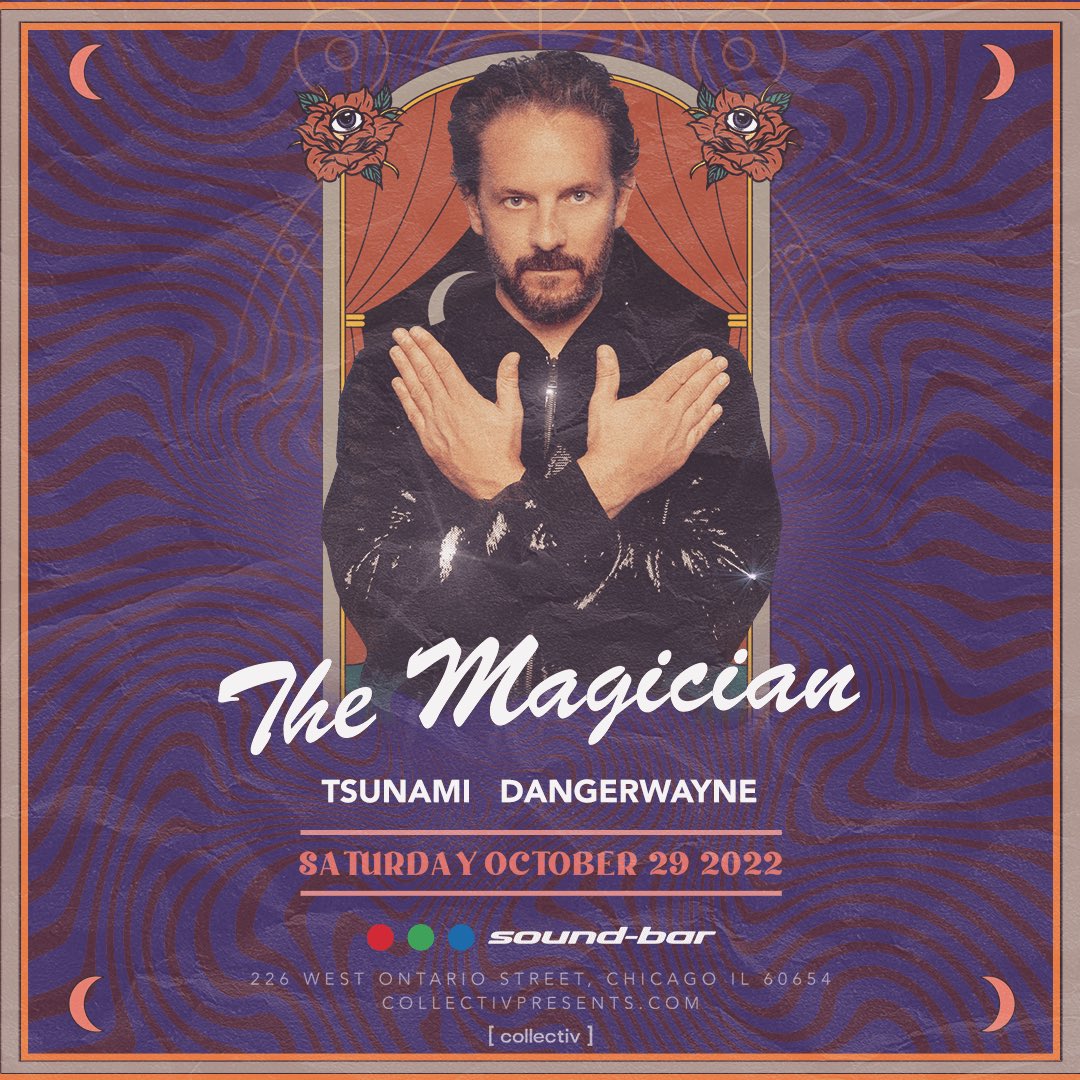 SATURDAY: <a href="/themagician/">THE MAGICIAN</a> takes the stage at <a href="/sound_bar/">Sound-Bar Nightclub</a> w/ support from <a href="/djtsunamichii/">Tsunami</a> &amp; <a href="/DangerWayneDJ/">DangerWayne</a> 🎃 Powered by <a href="/CollectivPrsnts/">collectivpresents</a> 👻