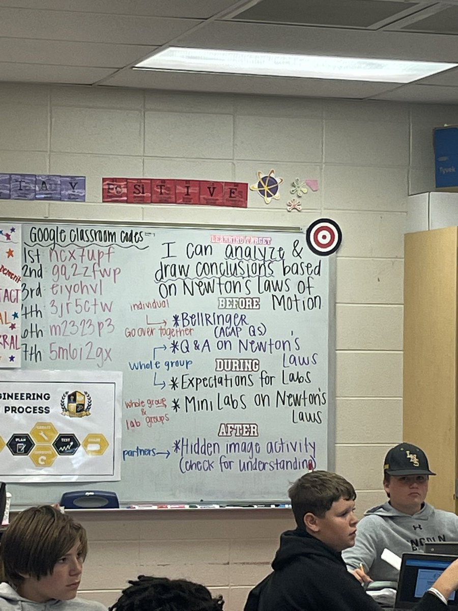 SHill_DMS's tweet photo. In @hendrixscience class, Ss are applying their knowledge of the Newton’s Laws by participating in trials and calculating speed. Check out that learning target with the BDA. @dms_tcboe https://t.co/xSKwozrbBh