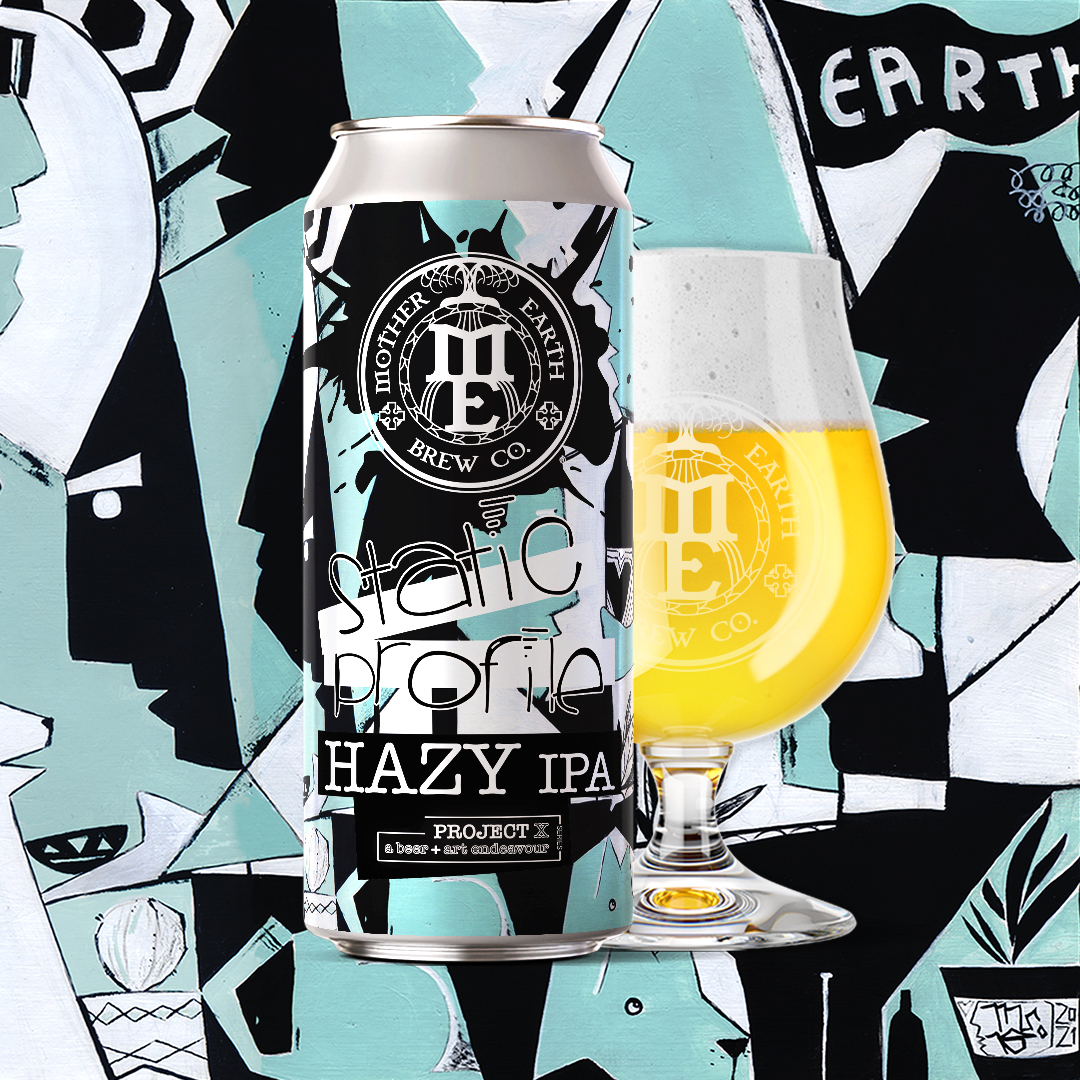 #Vista's @MotherEarthBrCo has launched its final #ProjectX #hazyIPA of 2022, Static Profile, which is hopped with Mosaic & Citra, and features 
can art from muralist Micah Black. | sandiegobeer.news/blog/press-rel…

#motherearthbrewco #beer #news #sdbeer #craftbeer #sdbeernews #drinklocal