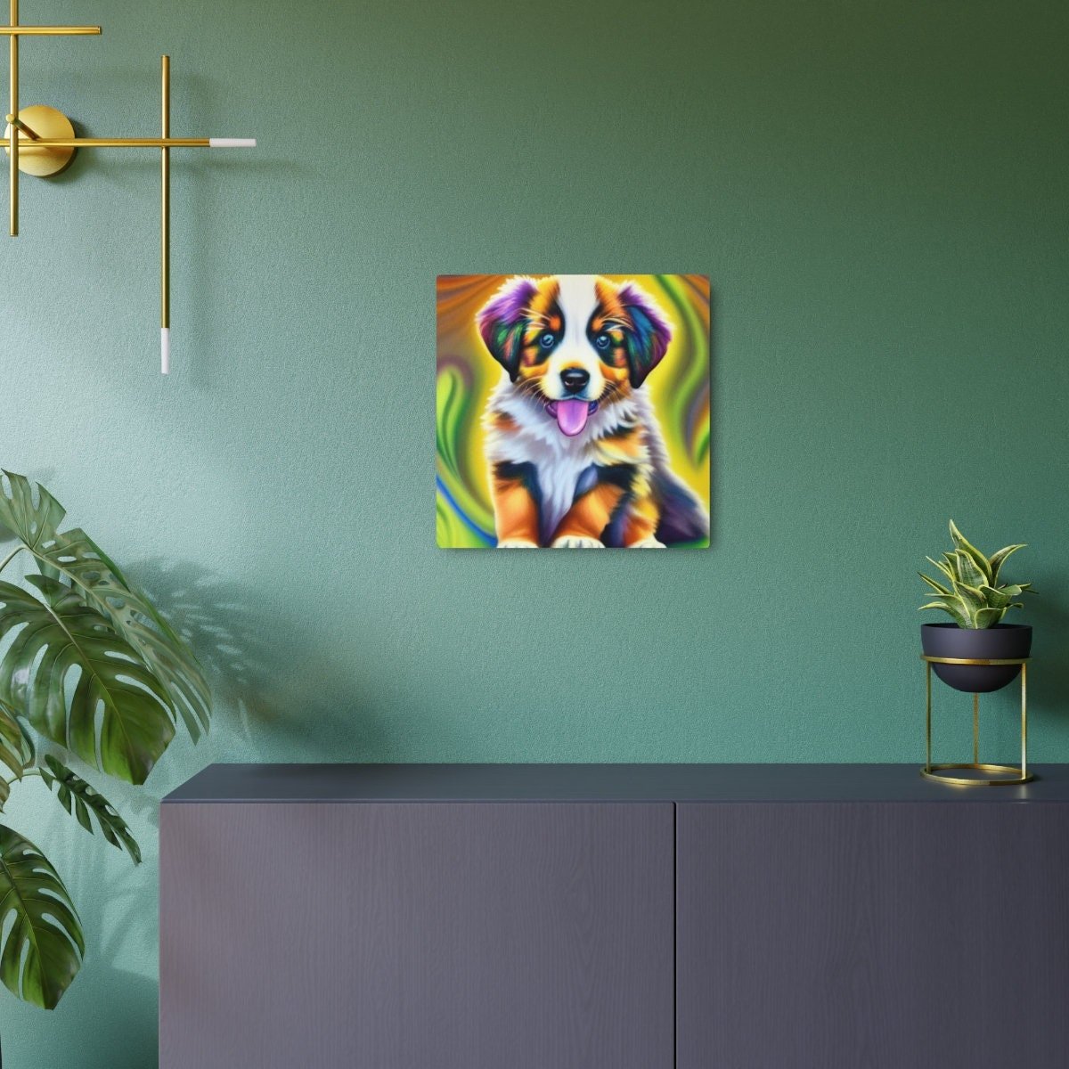 GrumpyGStudio's tweet photo. Excited to share the latest addition to my #etsy shop: Trippy Puppy metal wall art sign#wallart #homedecor https://t.co/i0qRmjeR3U https://t.co/klkdkpp8JS