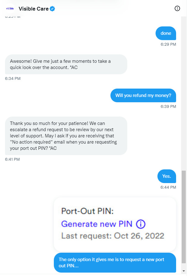 greglrhodes's tweet photo. @visiblecare @Visible @Verizon - 31+ HOURS of wasted time and counting... #nosupport #verizon_hostage https://t.co/0O7Zf4MLqs