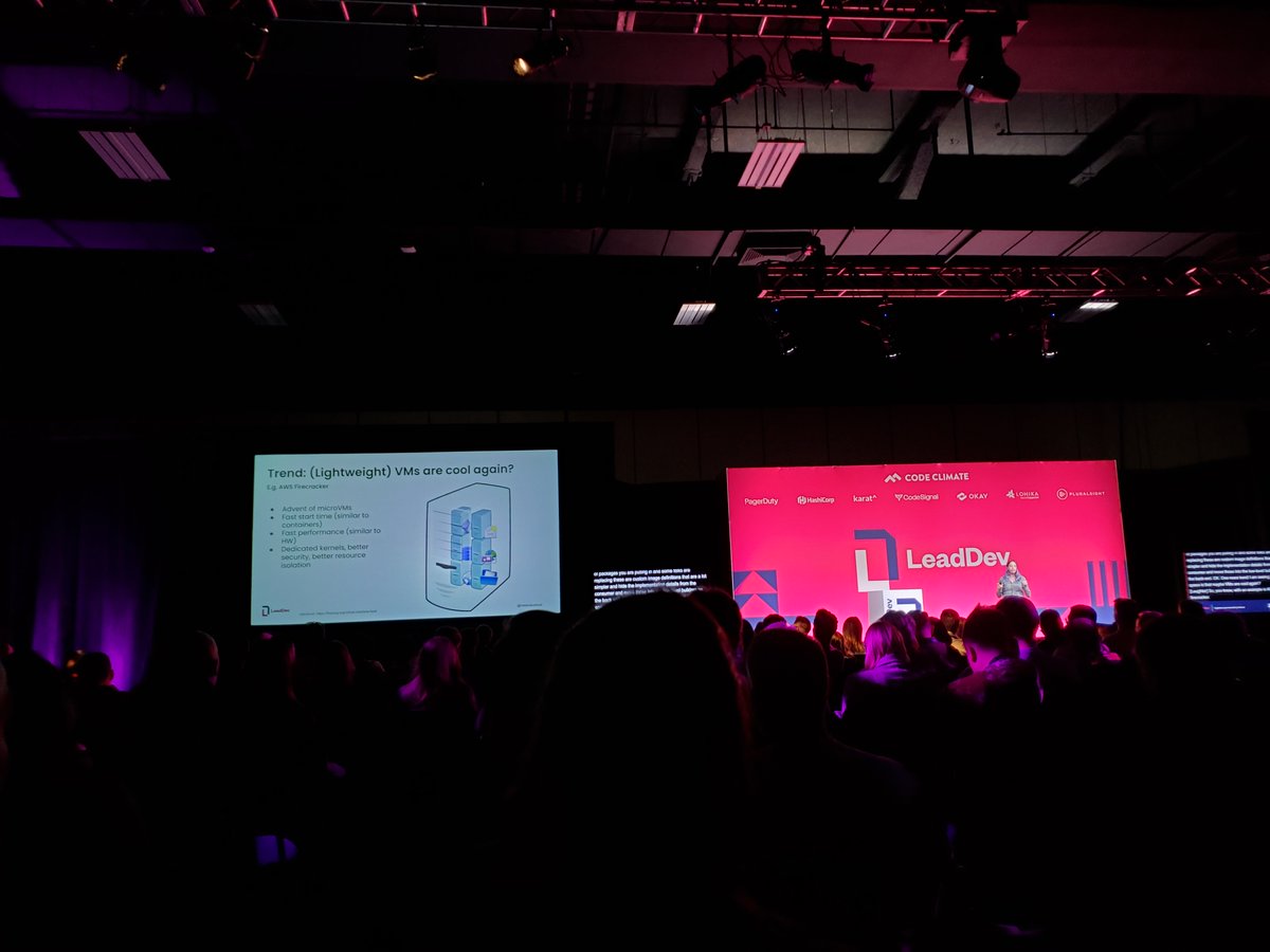 "VMs are cool again?" Lol

-<a href="/MelanieCebula/">Melanie Cebula</a> #LeadDevSanFrancisco