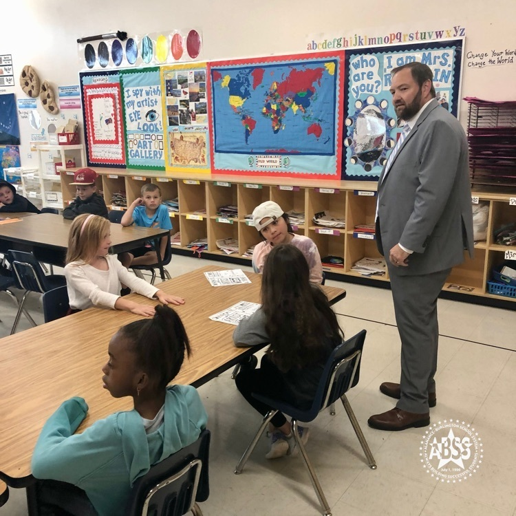 Former E.M.Holt Wildcat now ABSS Superintendent Dr. Dain Butler visited E.M.Holt students and staff today. Dr. Butler even had his picture made in the Monster Mash photo booth! #StudentCenteredFutureFocused